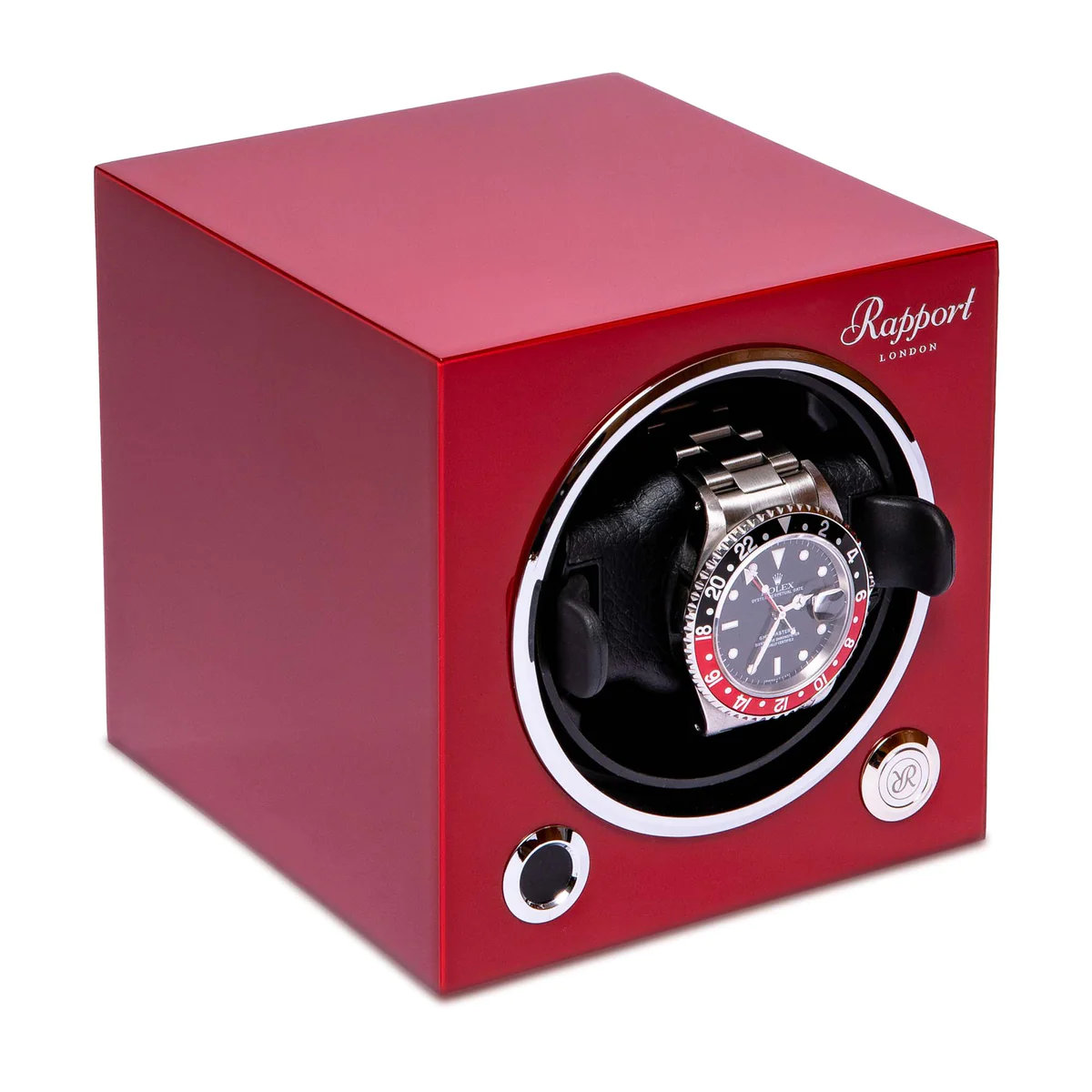 Rapport-EVO43-Evolution-Cube-Watch-Winder-Crimson-Red-1