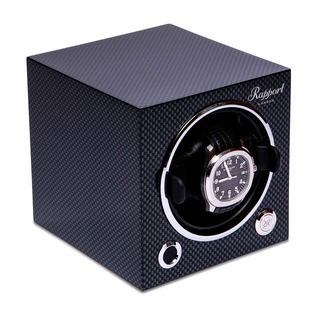 Rapport-EVO50-Evolution-Cube-Watch-Winder-Carbon-Fibre-2