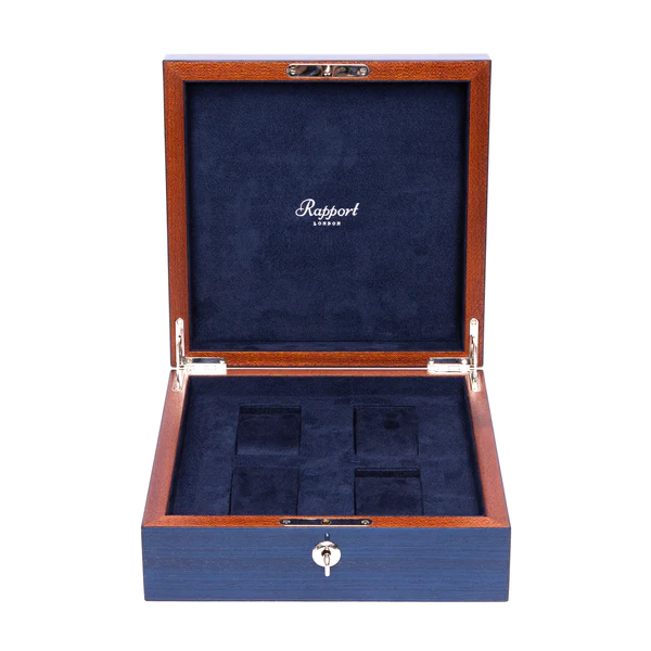 Rapport L404 Heritage Chroma Four Watch Box Navy