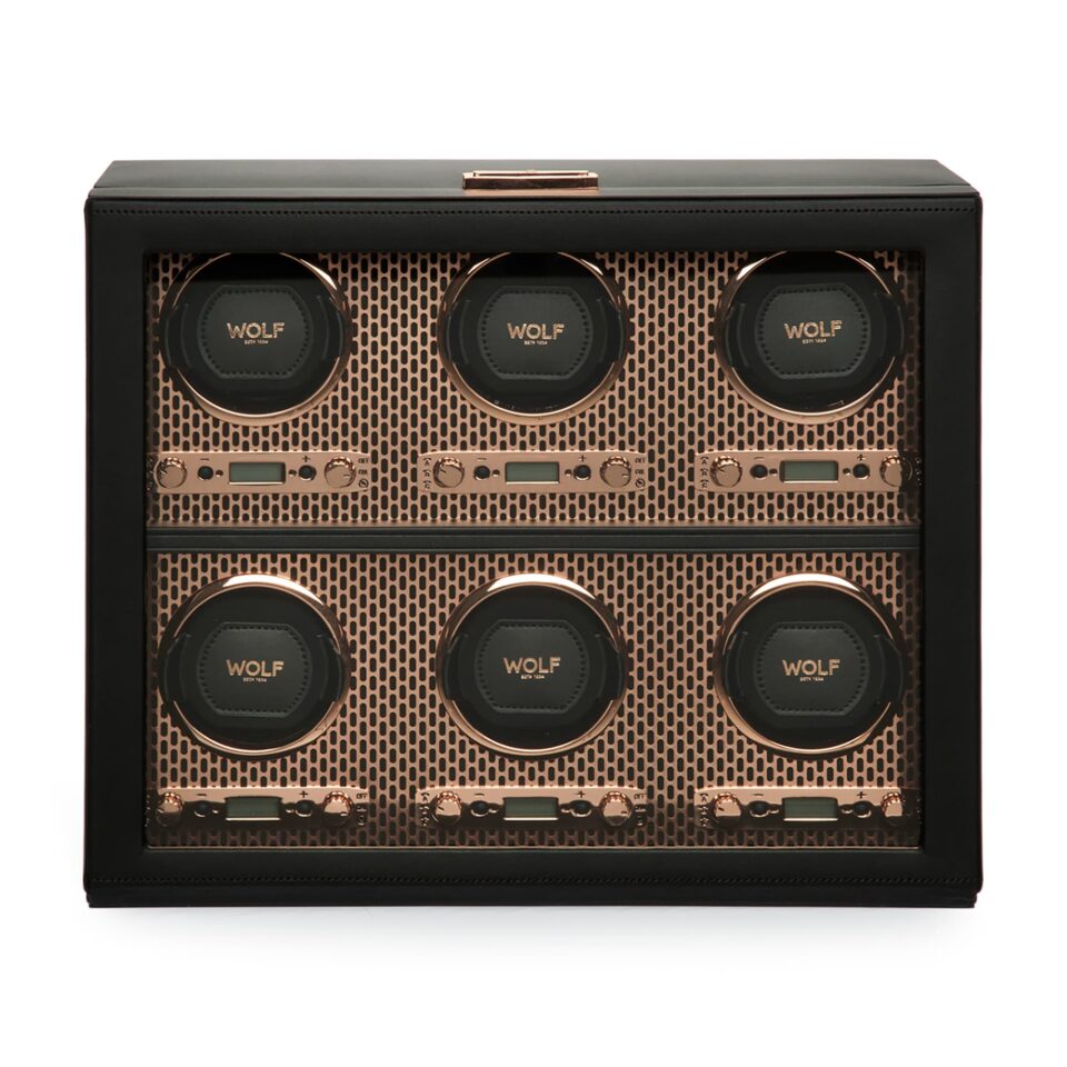 Wolf Axis 6PC Watch Winder Copper 469616