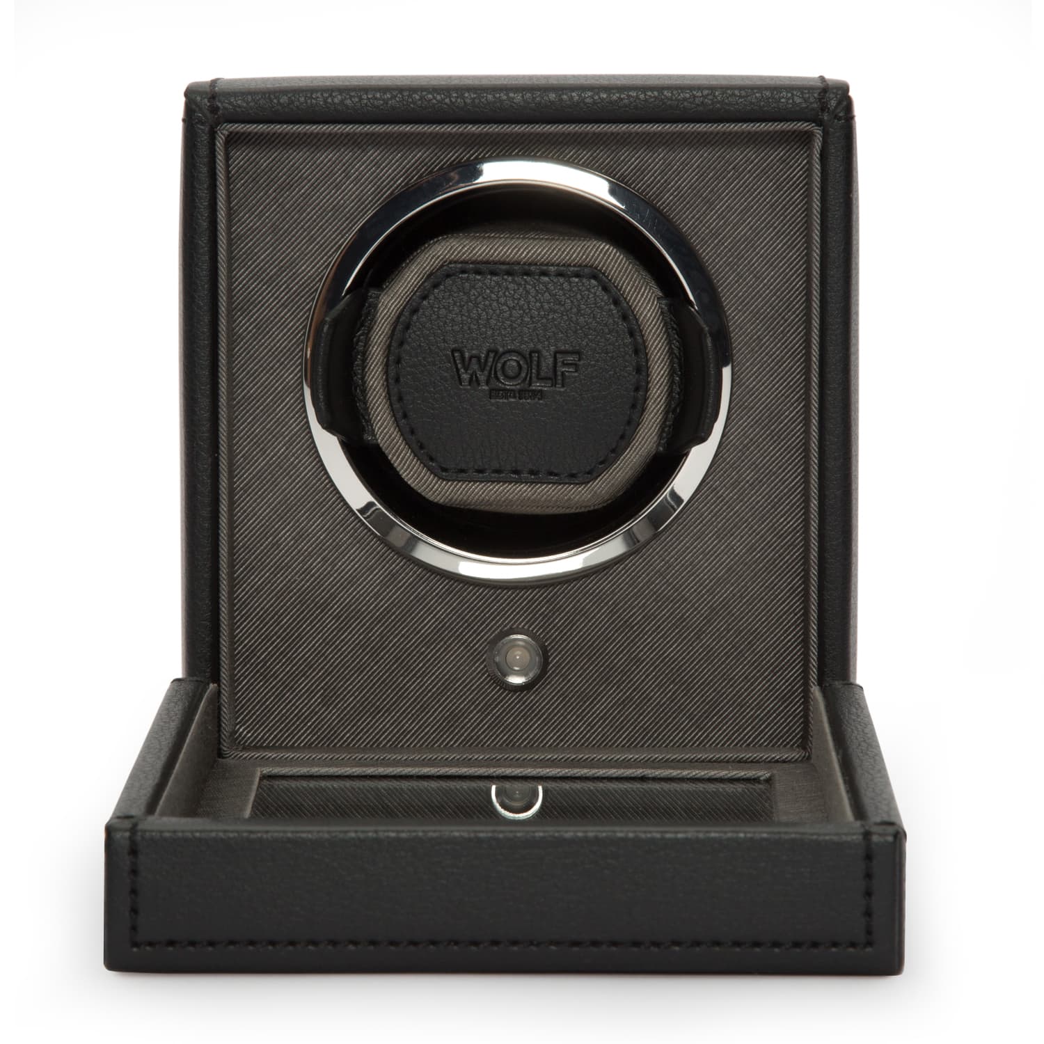Wolf-Cub-Single-Watch-Winder-with-Cover-Black-461103-2